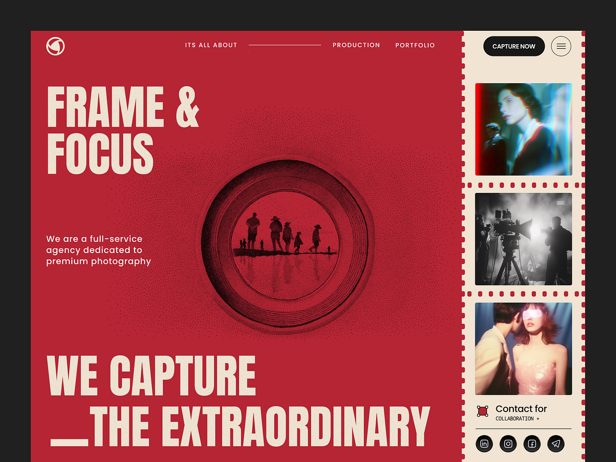 Optic Studio — Photography Agency Website Design