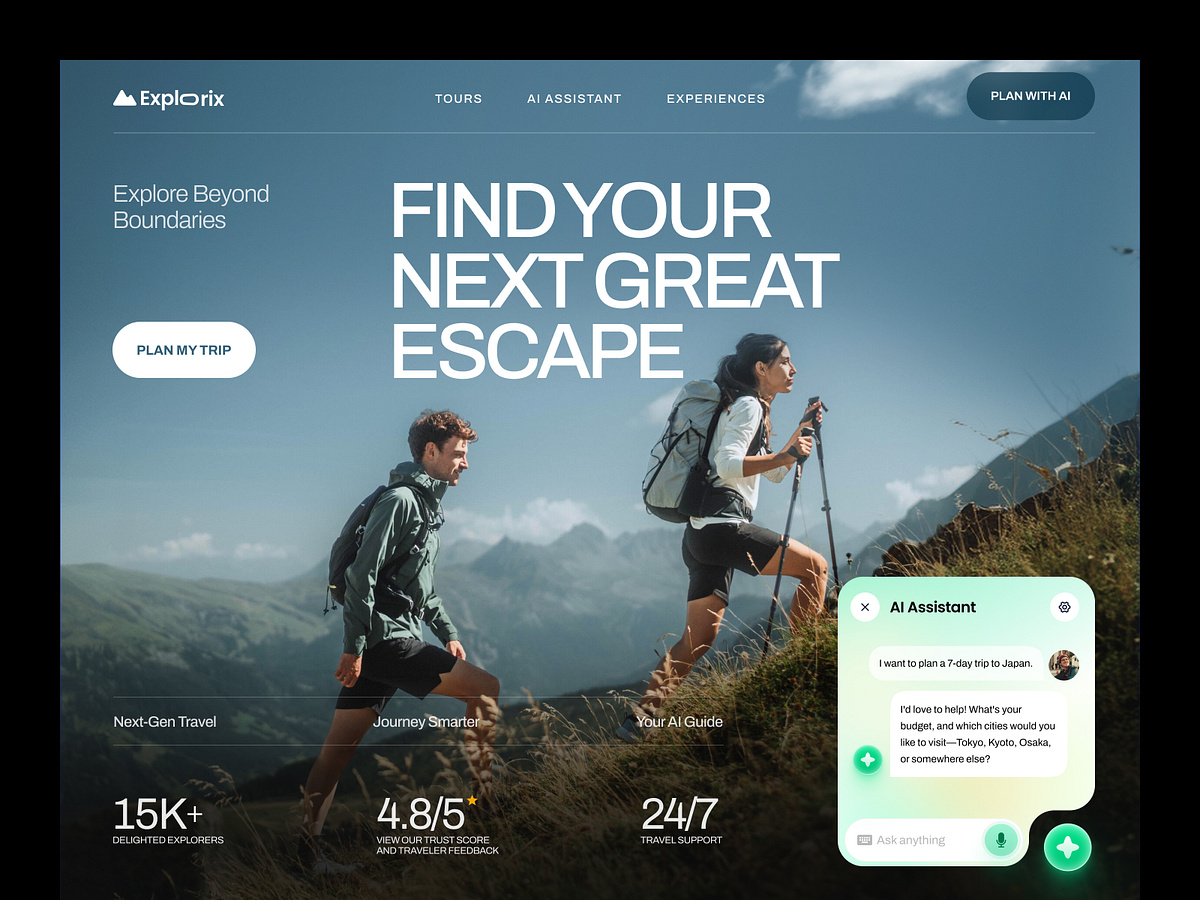 Explorix — Travel Agency Website Image 0