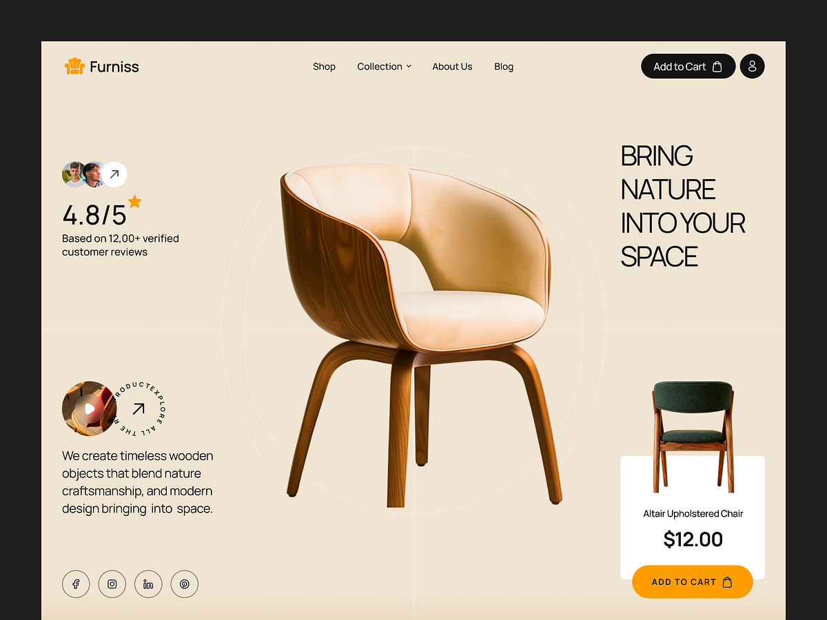 Furniss - Furniture Ecommerce Website Design