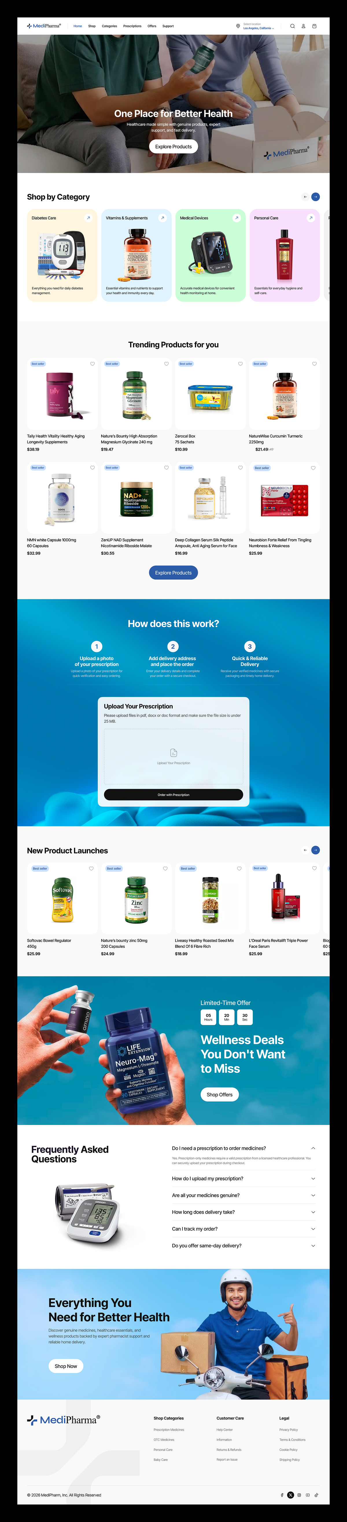 MediPharm — Pharmacy E-commerce Website | Medicine & Healthcare Image 1