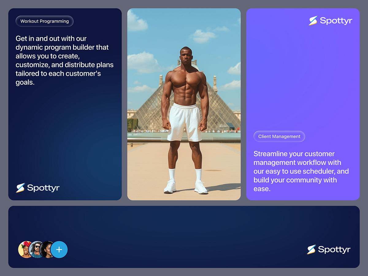 Spottyr - Fitness Coach Management App | Fitness UI/UX Design Image 1