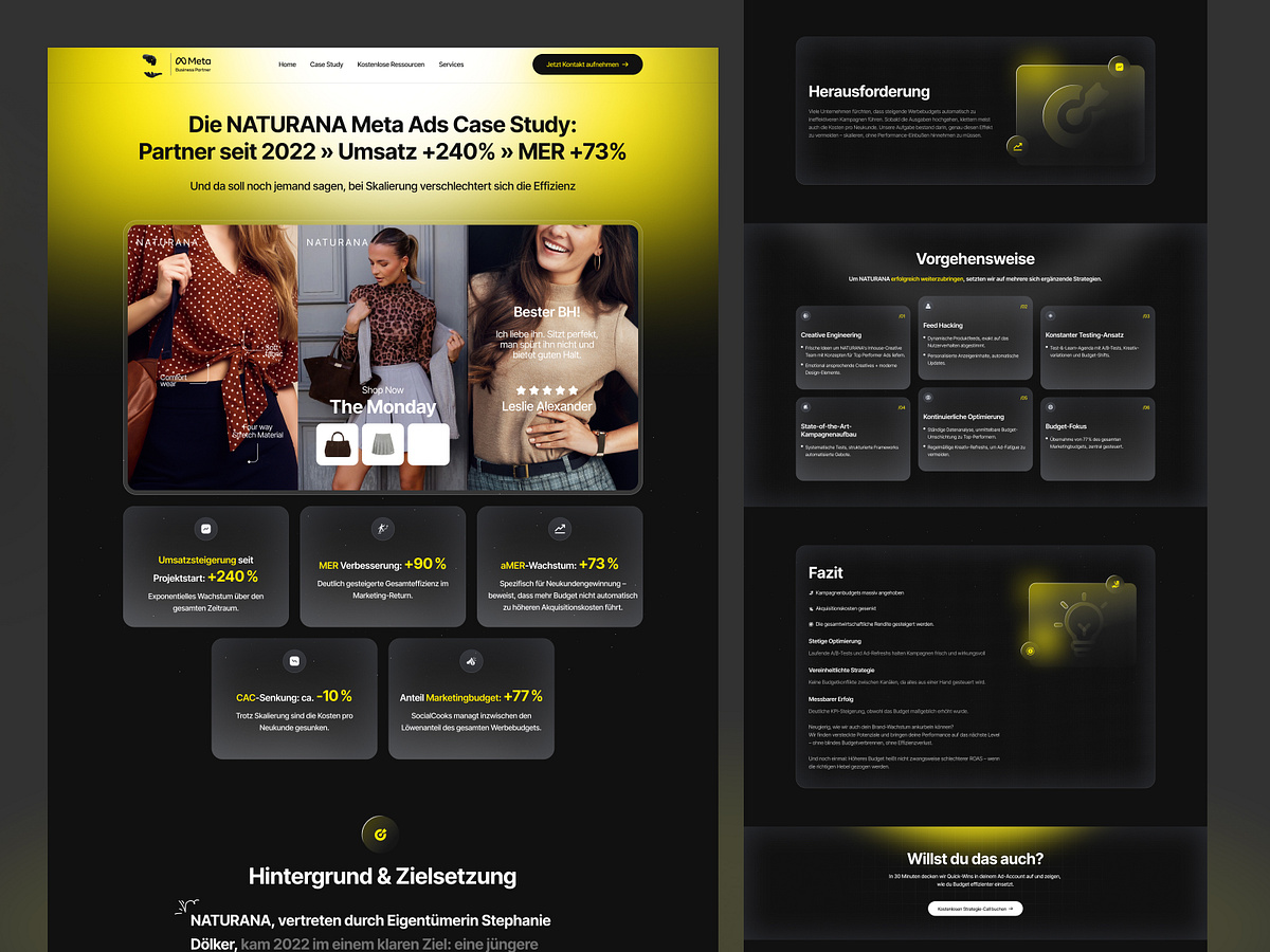 Marketing Agency Website | Case Study Landing Page
