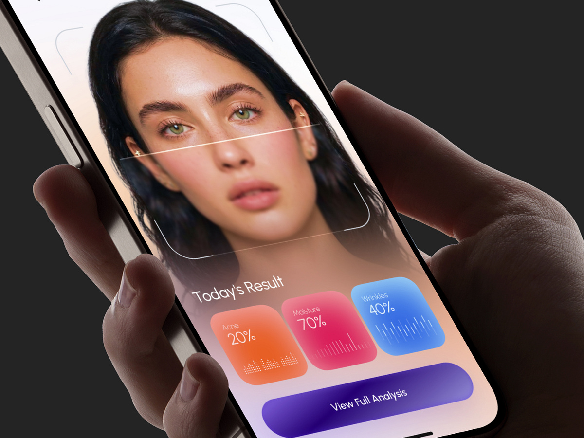 AI Skincare Mobile App Design Image 0