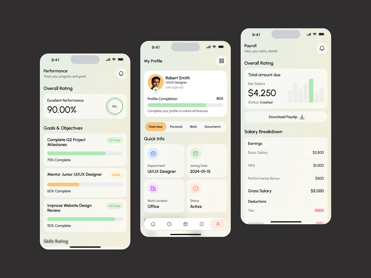Worktail – HRM SaaS Platform Mobile App Image 1