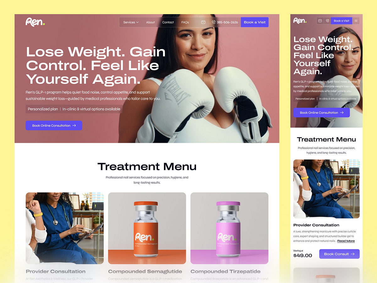 Ren Med Spa – Weight Loss Service Page