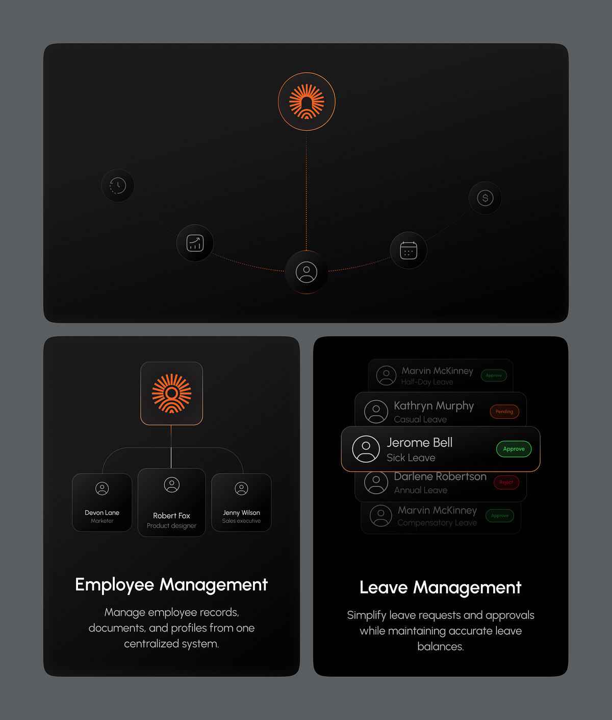 Worktail – HRM SaaS Website UI Kit Image 1