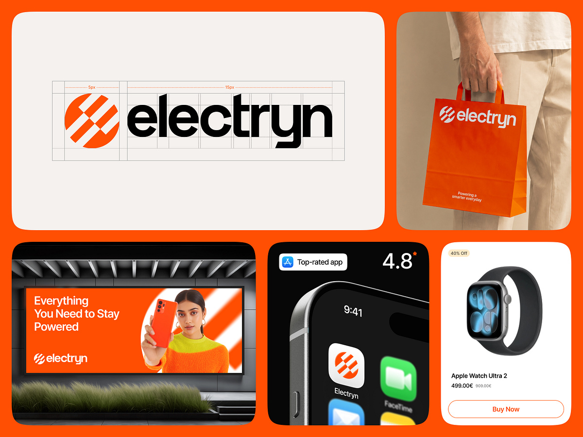 Electryn — E-commerce Logo & Brand Identity
