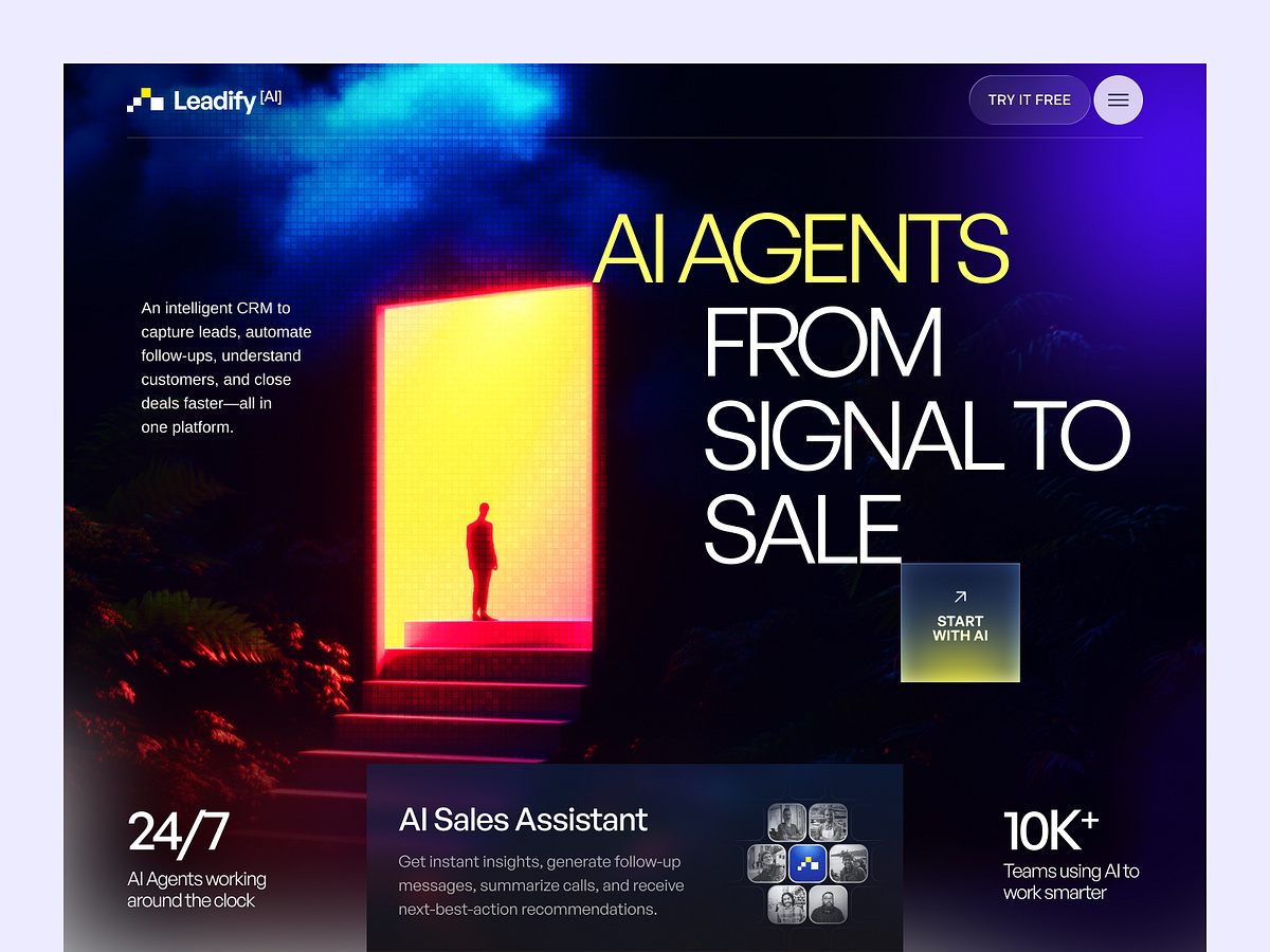 Leadify AI - CRM SaaS Website Design