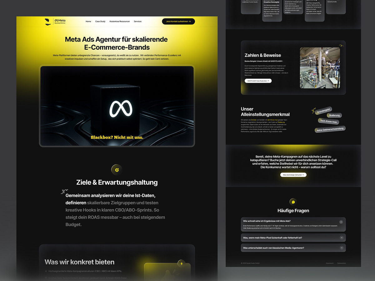 Meta Ads Service Landing Page | Social Cooks