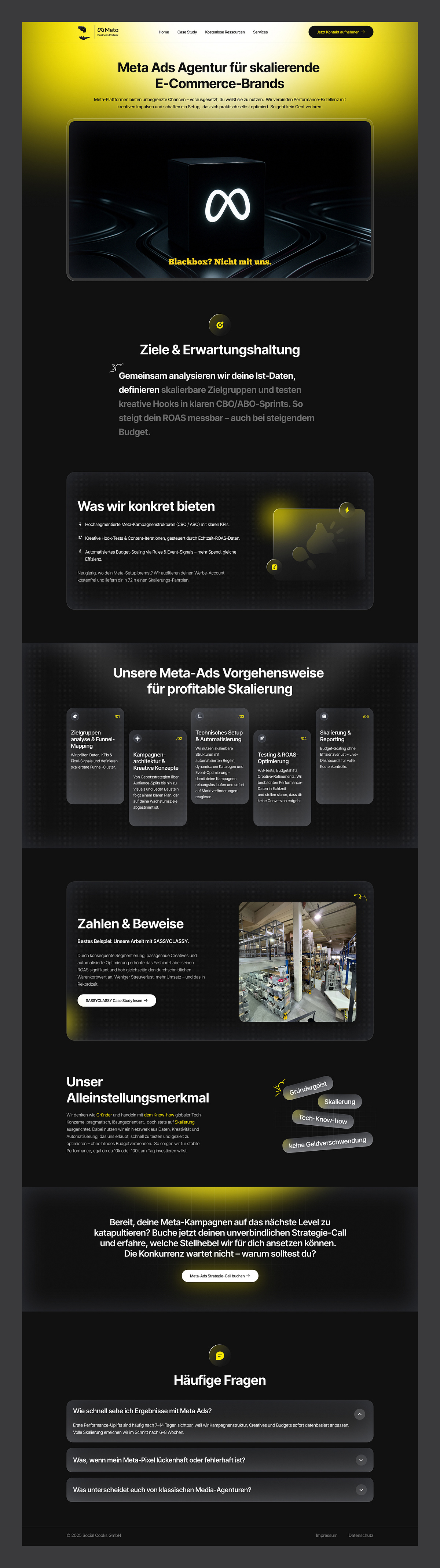 Meta Ads Service Landing Page | Social Cooks Image 1