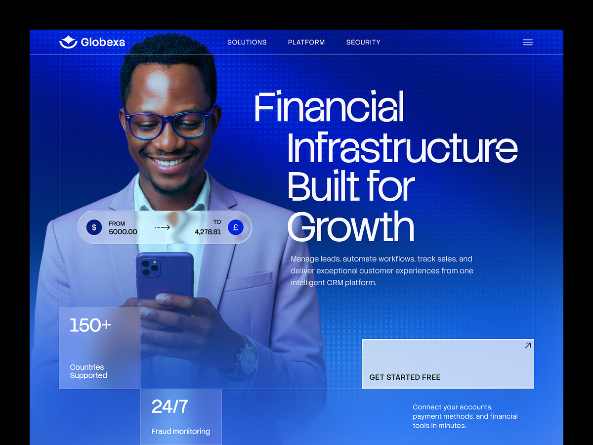 Globexa – Fintech Website | Digital Finance Platform Image 0