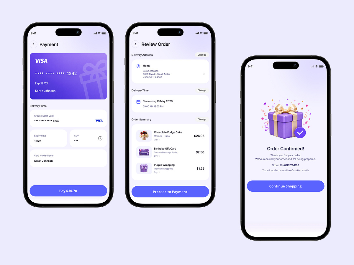 GIVORA - E-commerce Checkout Flow | Mobile UI/UX