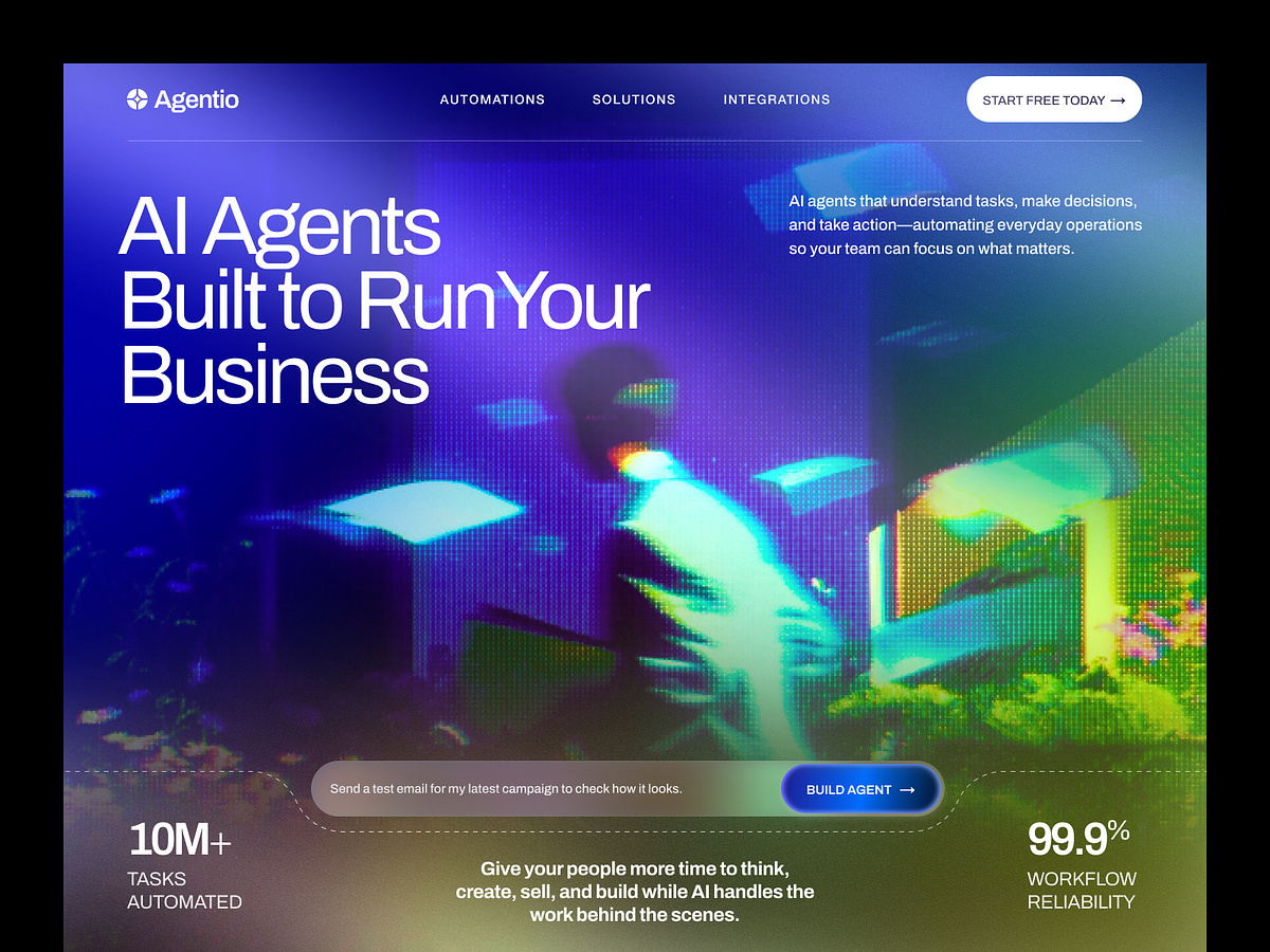 Agentio - AI Business Automation Website Image 0