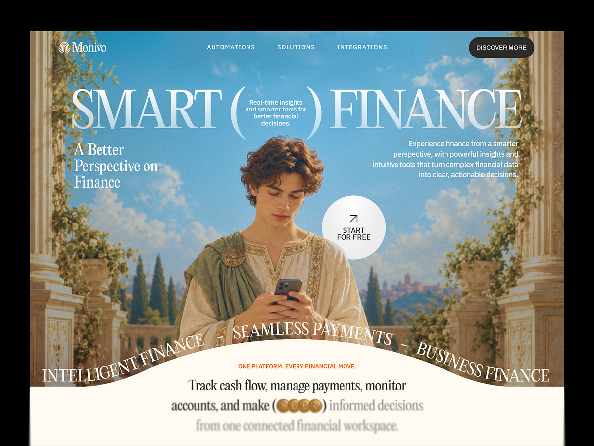 Monivo - Finance SaaS Website
