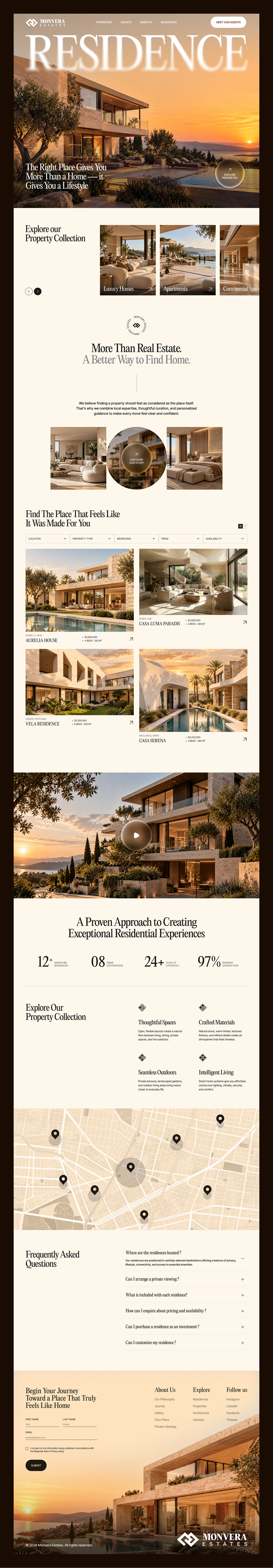 Luxury Real Estate Website | Property Listing UI Image 1