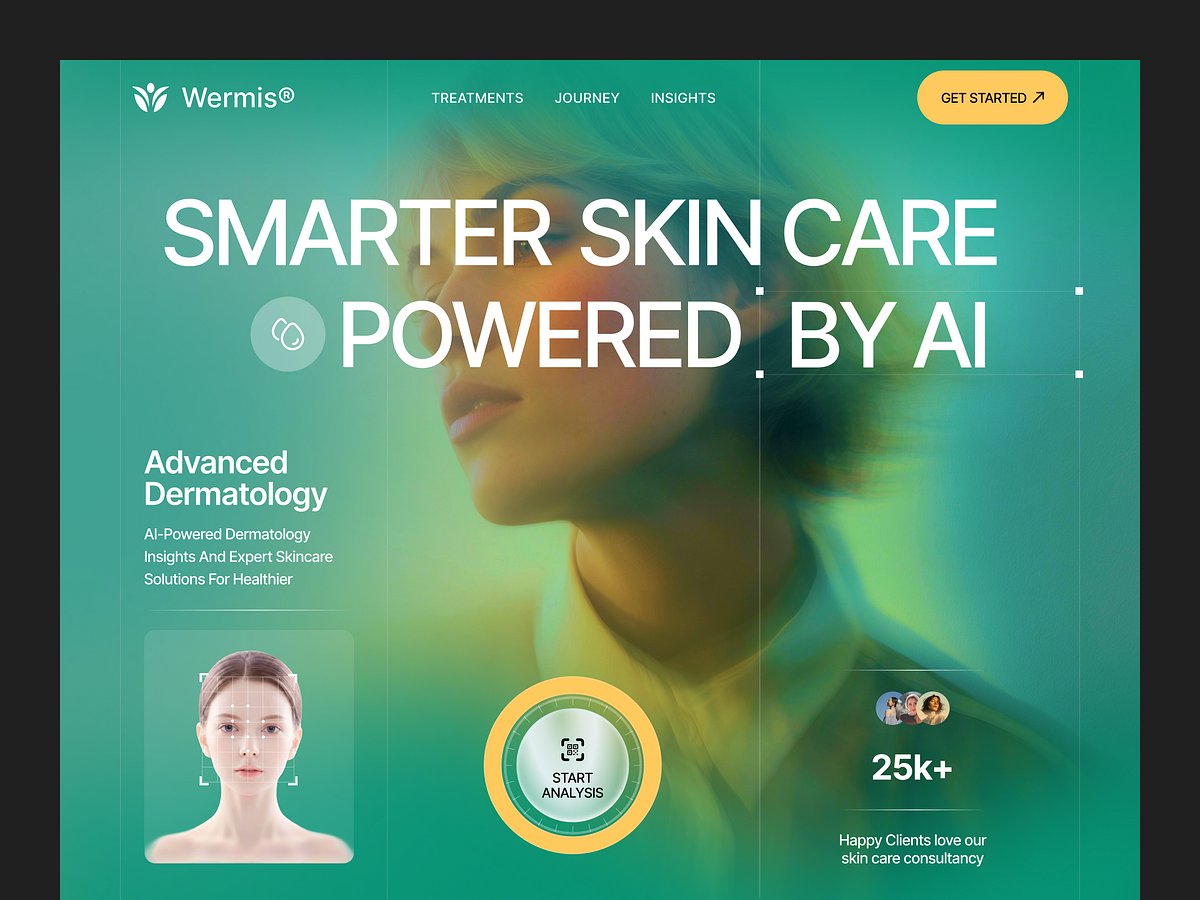 AI Skincare Website | AI Dermatology UI