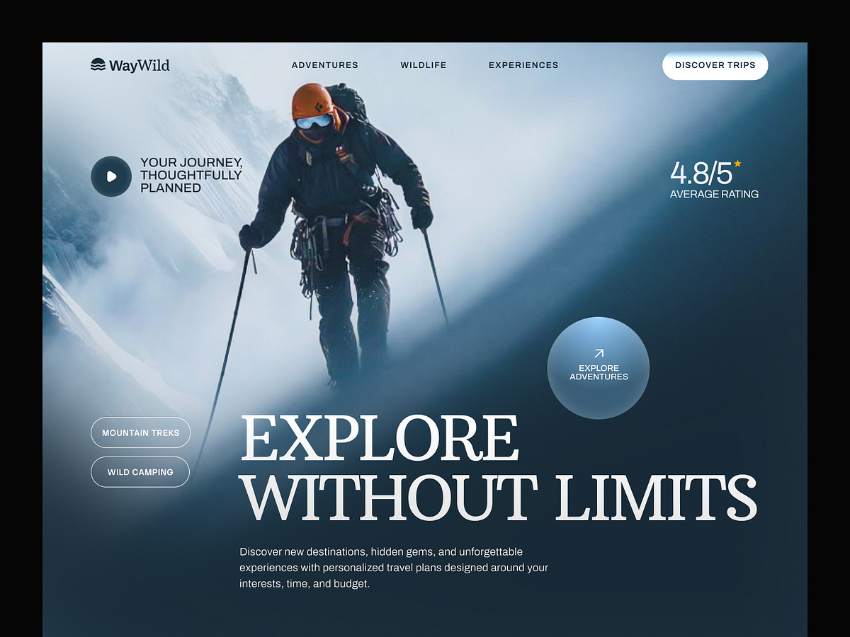 WayWild — Adventure Travel Website Image 0