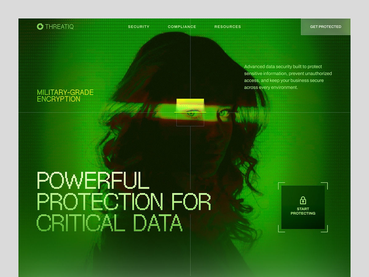 ThreatIQ - Next-Gen Data Security Website by Seative Digital on Muzli