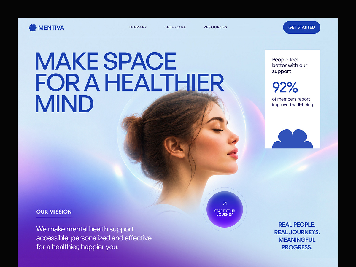 Mental Health Website Design | Online Therapy UX/UI