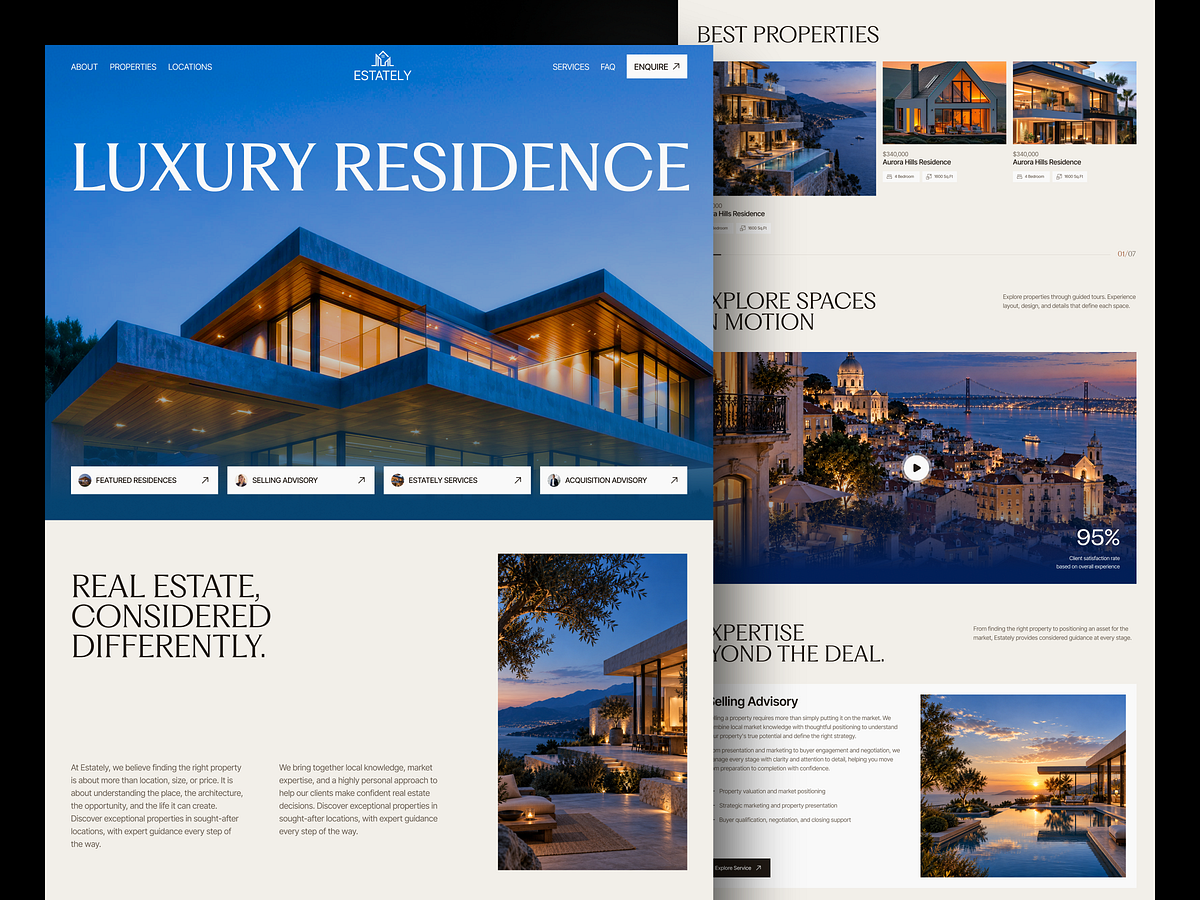 Luxury Real Estate Website Design | Property & Architecture Image 0