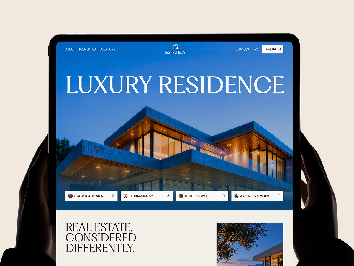 Luxury Real Estate Website Design | Property & Architecture Image 1