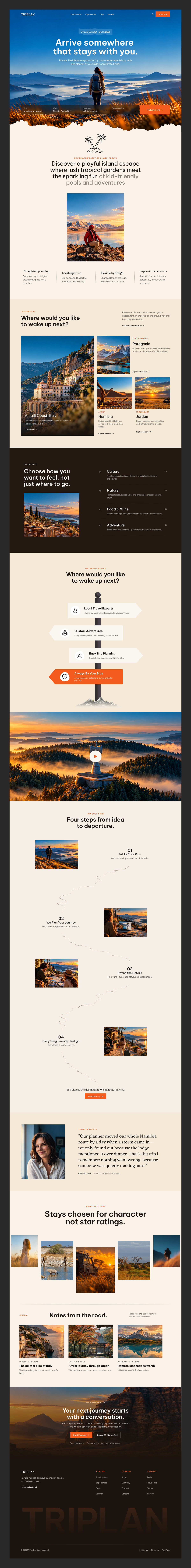 TRIPLAN - Travel Agency Website Design Image 2