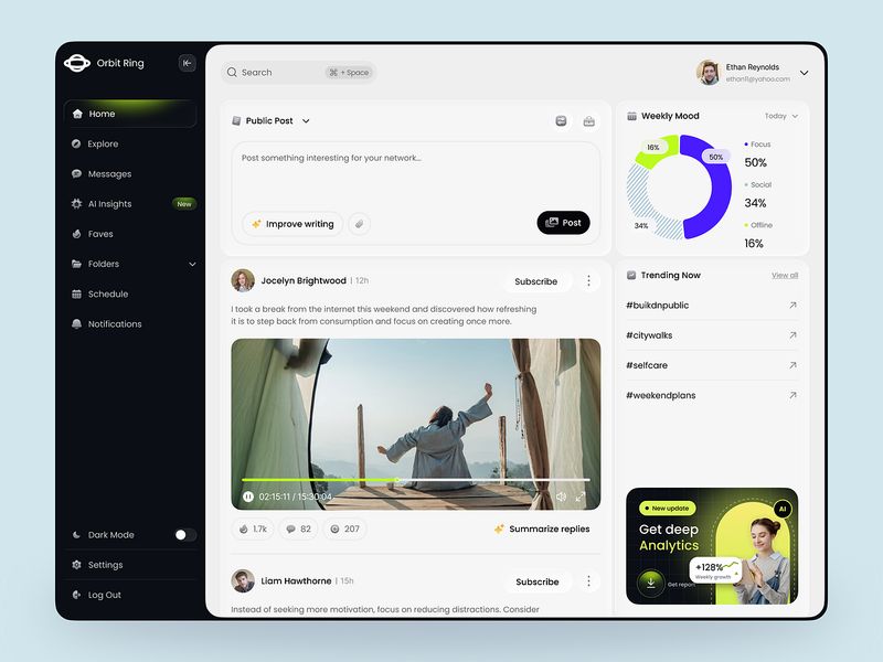 Social Media Management Platform UI