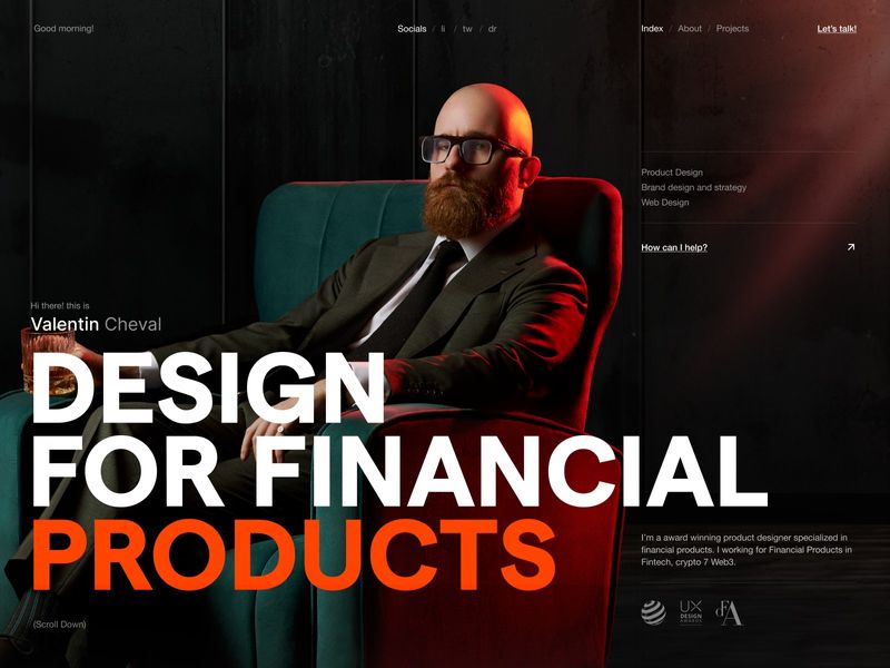 Valentin's Portfolio | Designed by Kenny Ho