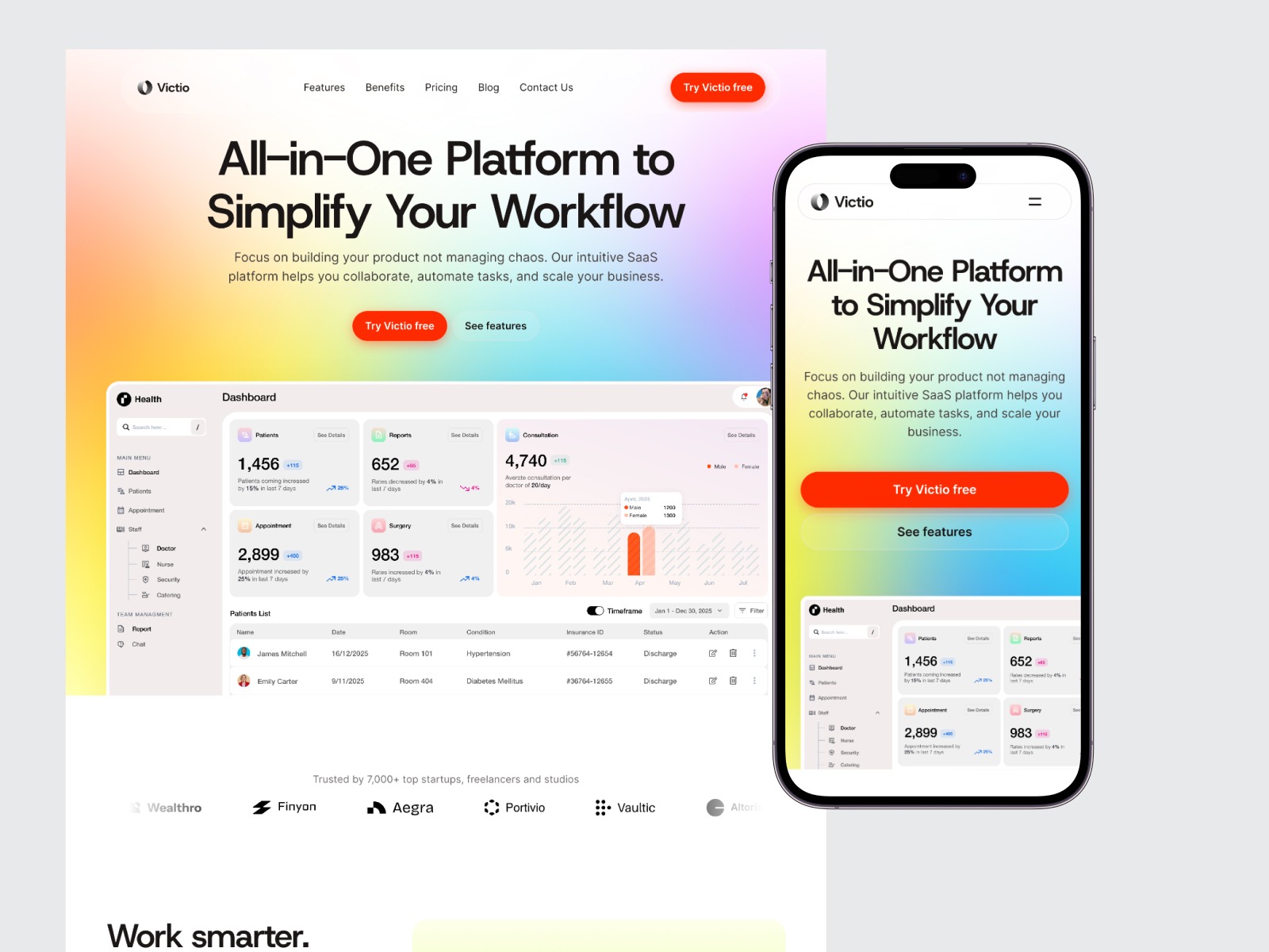 Professional SaaS website Image 0