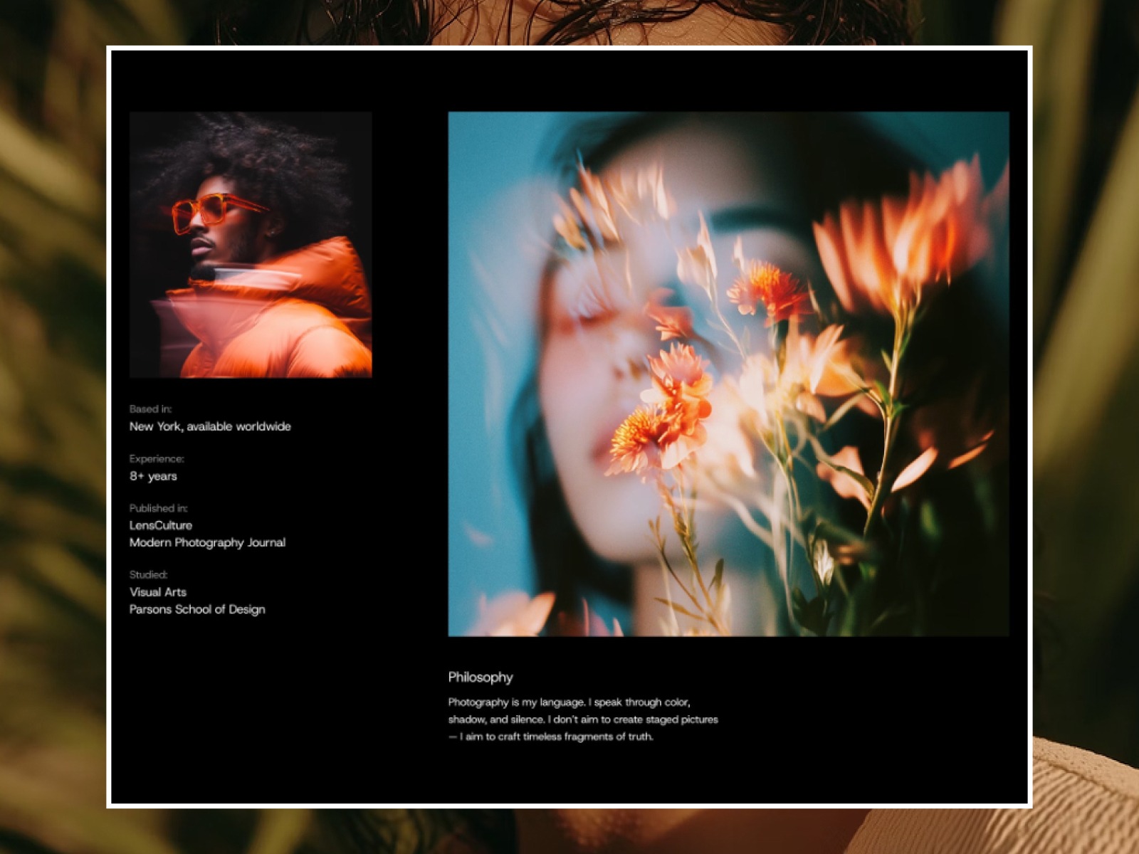 Annie: Responsive Photography Website Template by Rayso Studio — Framer Marketplace Image 2