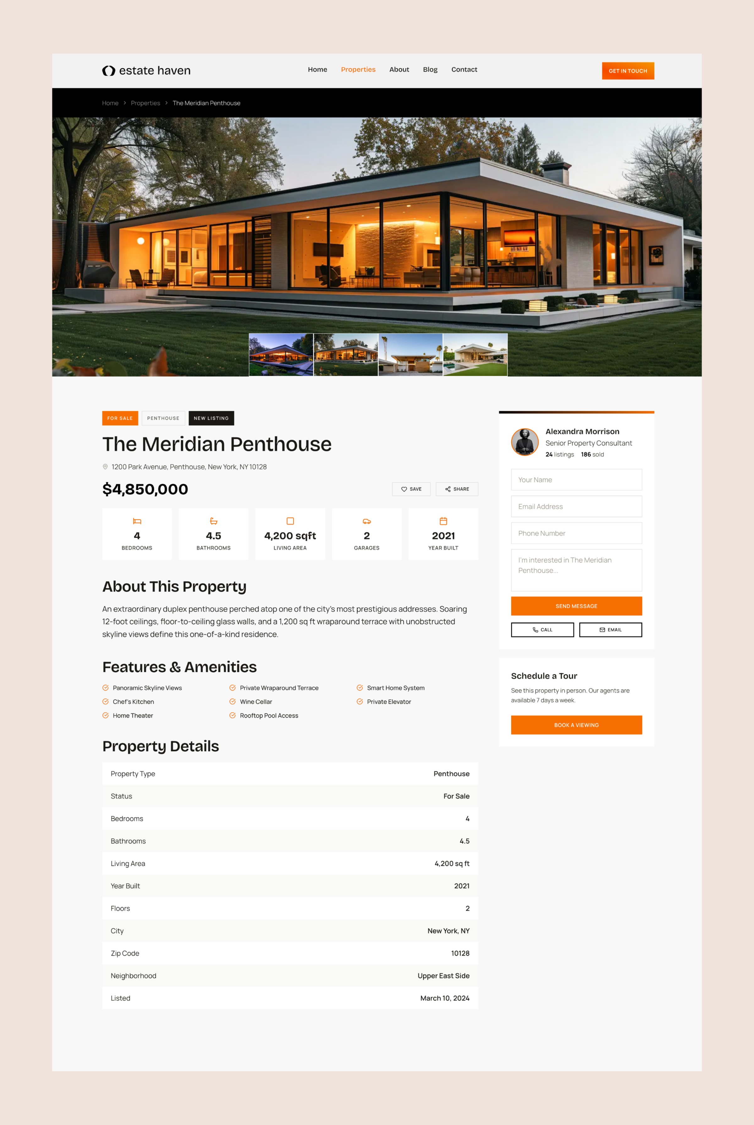 EstateHaven - Real Estate Website Template for Next.js & Sanity Image 2