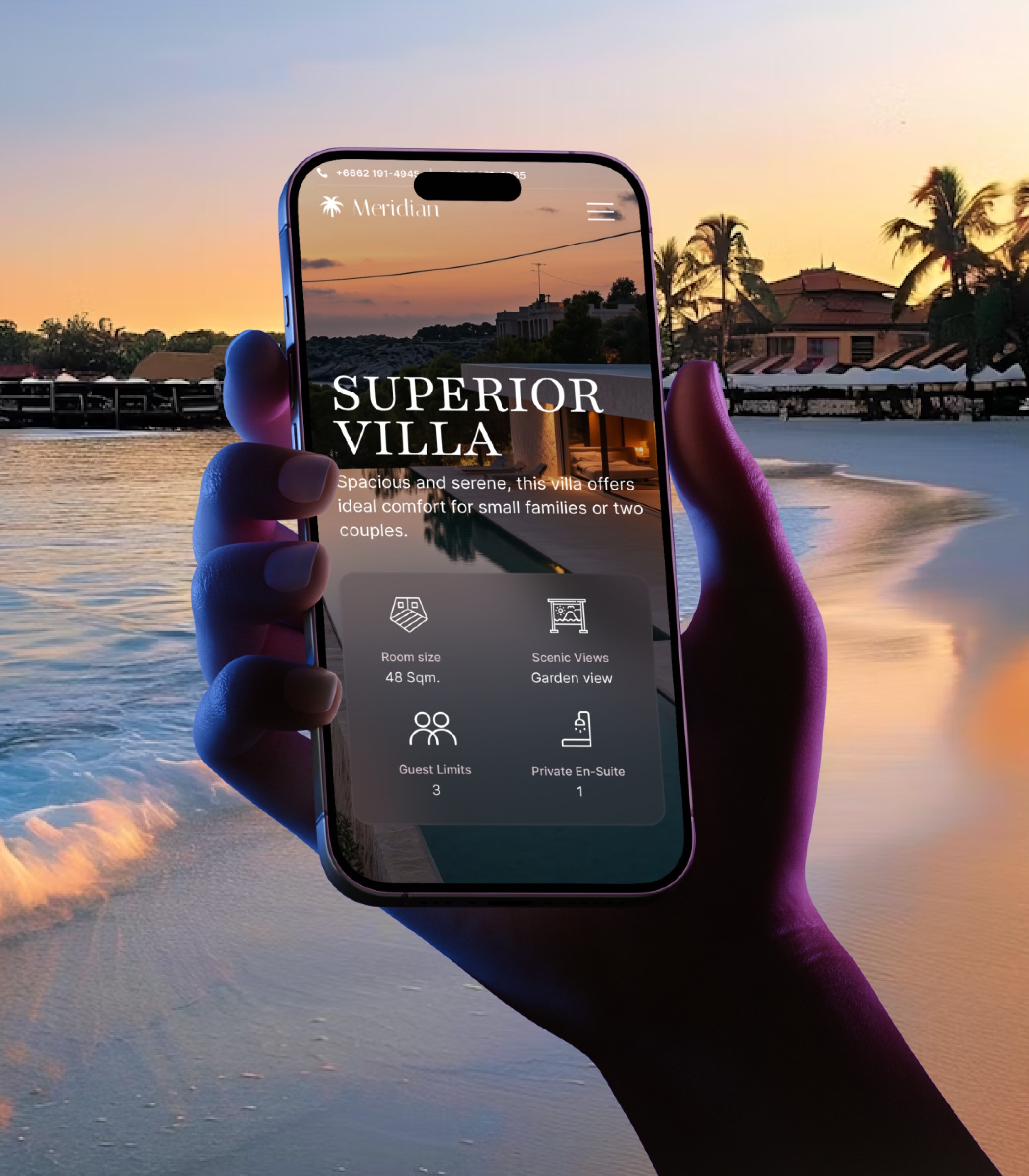 Meridian - Luxury Resort & Hotel Website Template Image 1