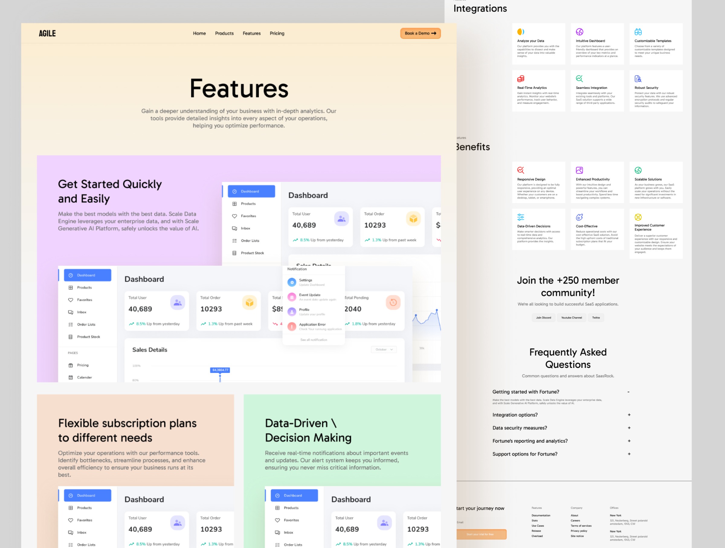 Agile - Next.js + Sanity SaaS Marketing Site Template Image 0