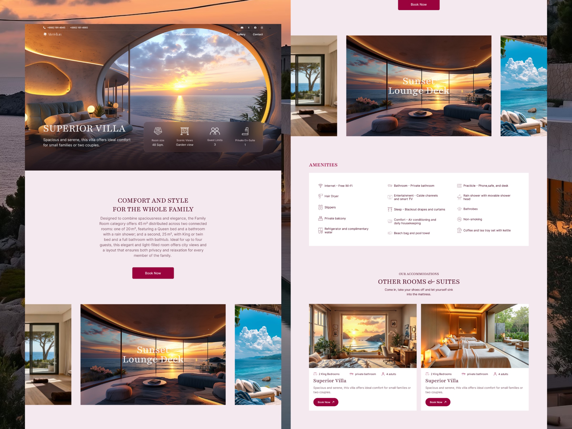 Meridian - Luxury Resort & Hotel Website Template Image 0