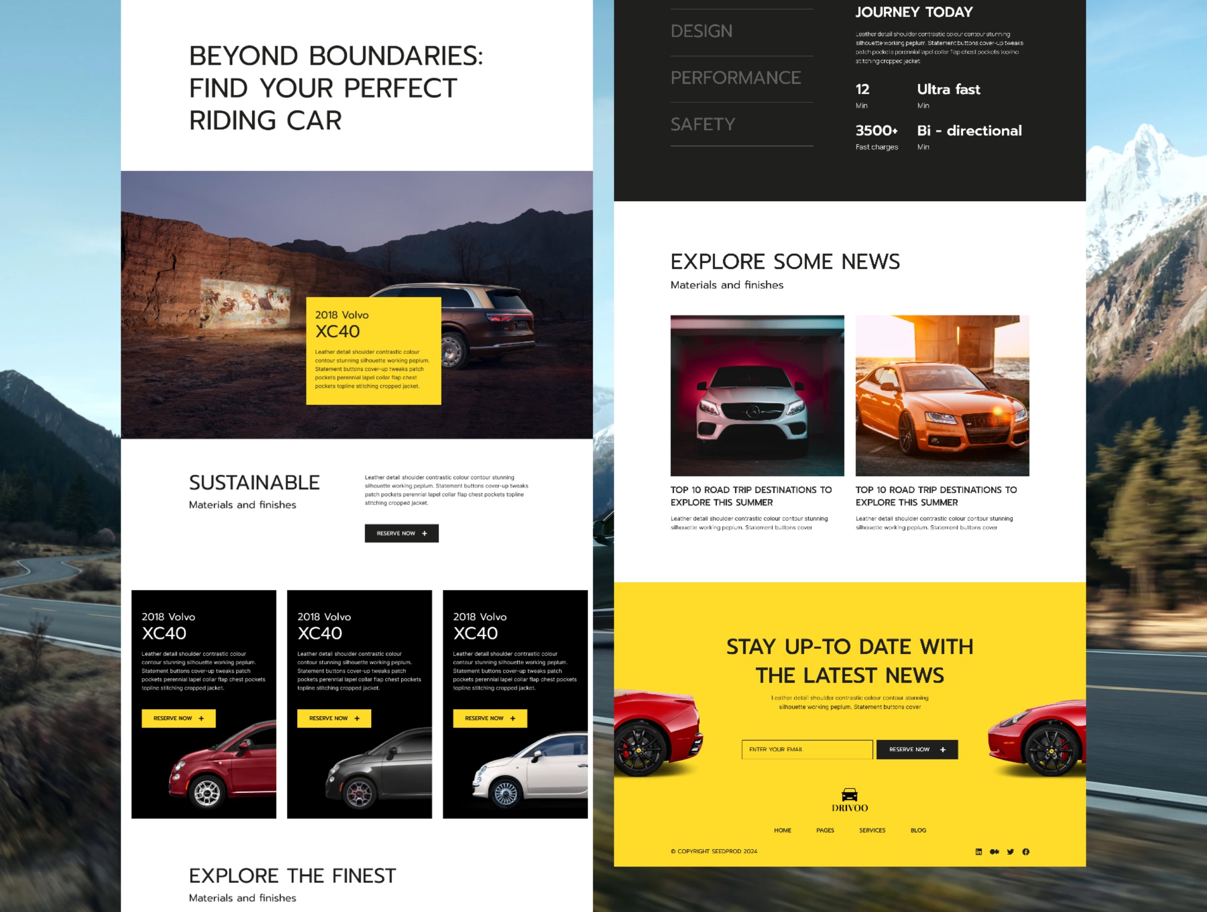 Drivoo Automotive Website Template | rayso.studio Image 0