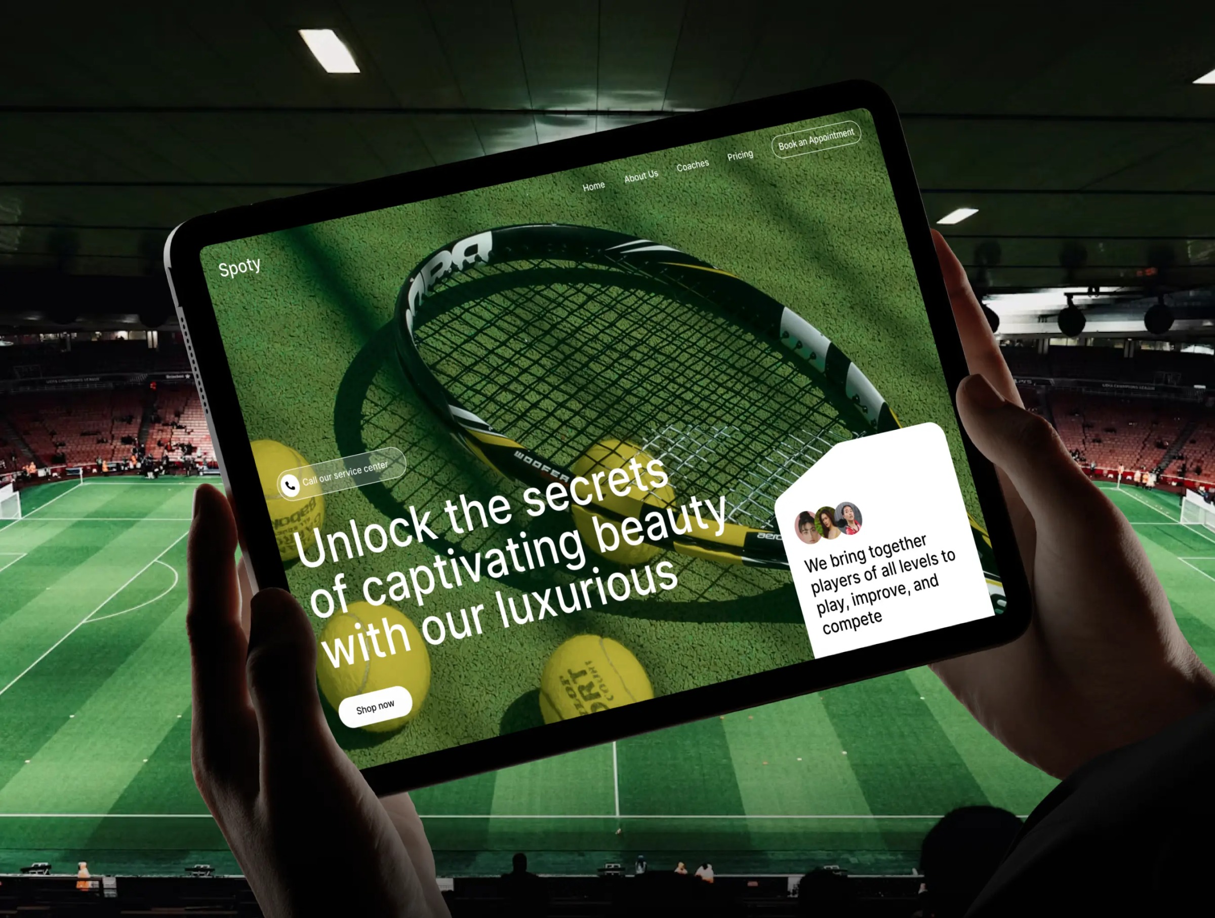 Spoty - Tennis Club & Sports Academy Template Image 0