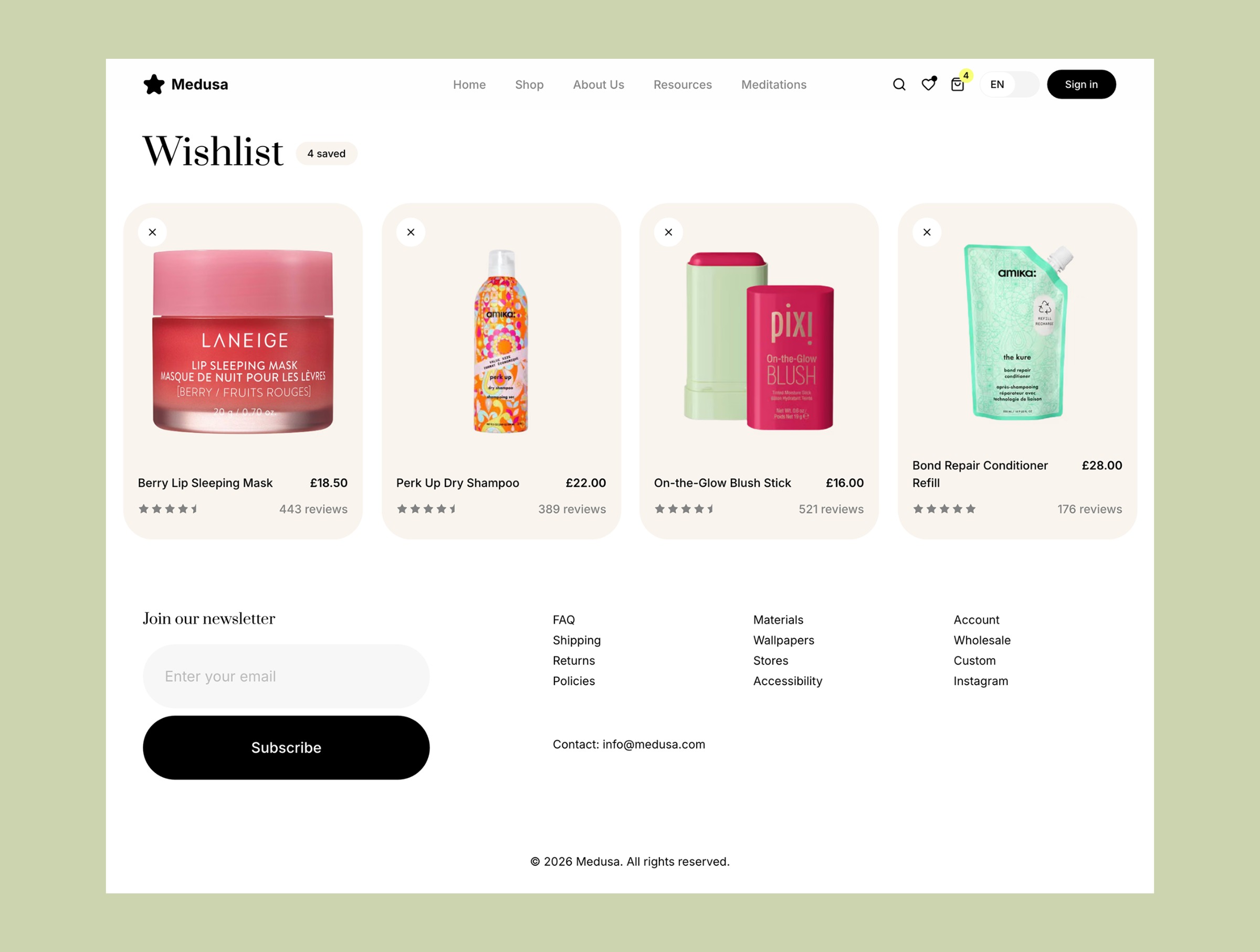 Medusa - Beauty & Cosmetics Website Template Image 3
