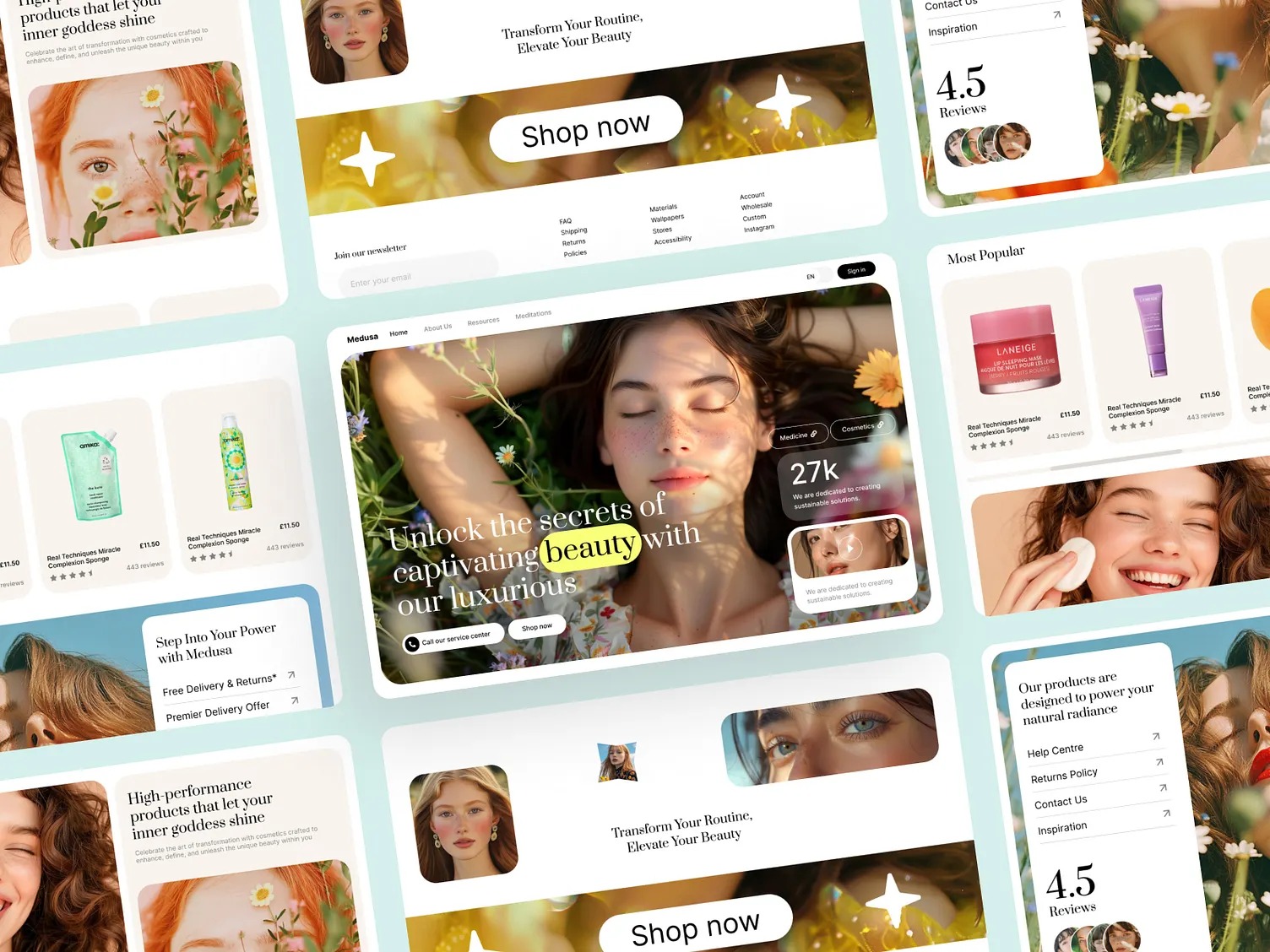 Medusa - Beauty & Cosmetics Website Template Image 5