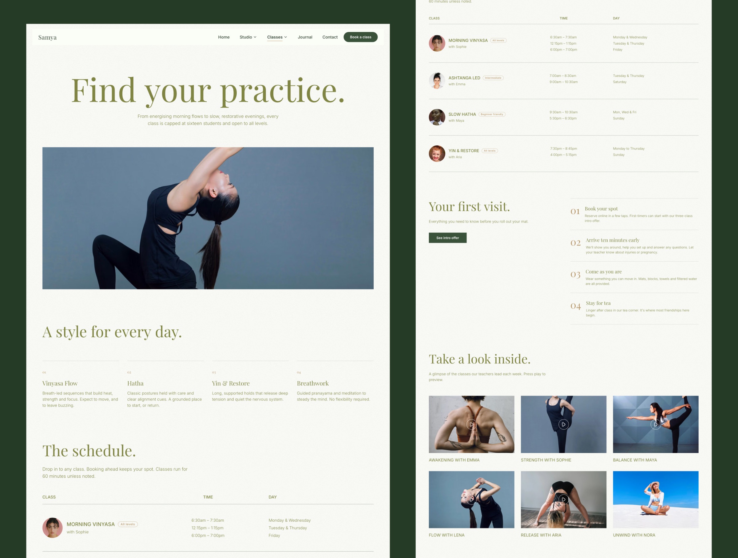 Samya - Yoga Studio Website Template Image 0