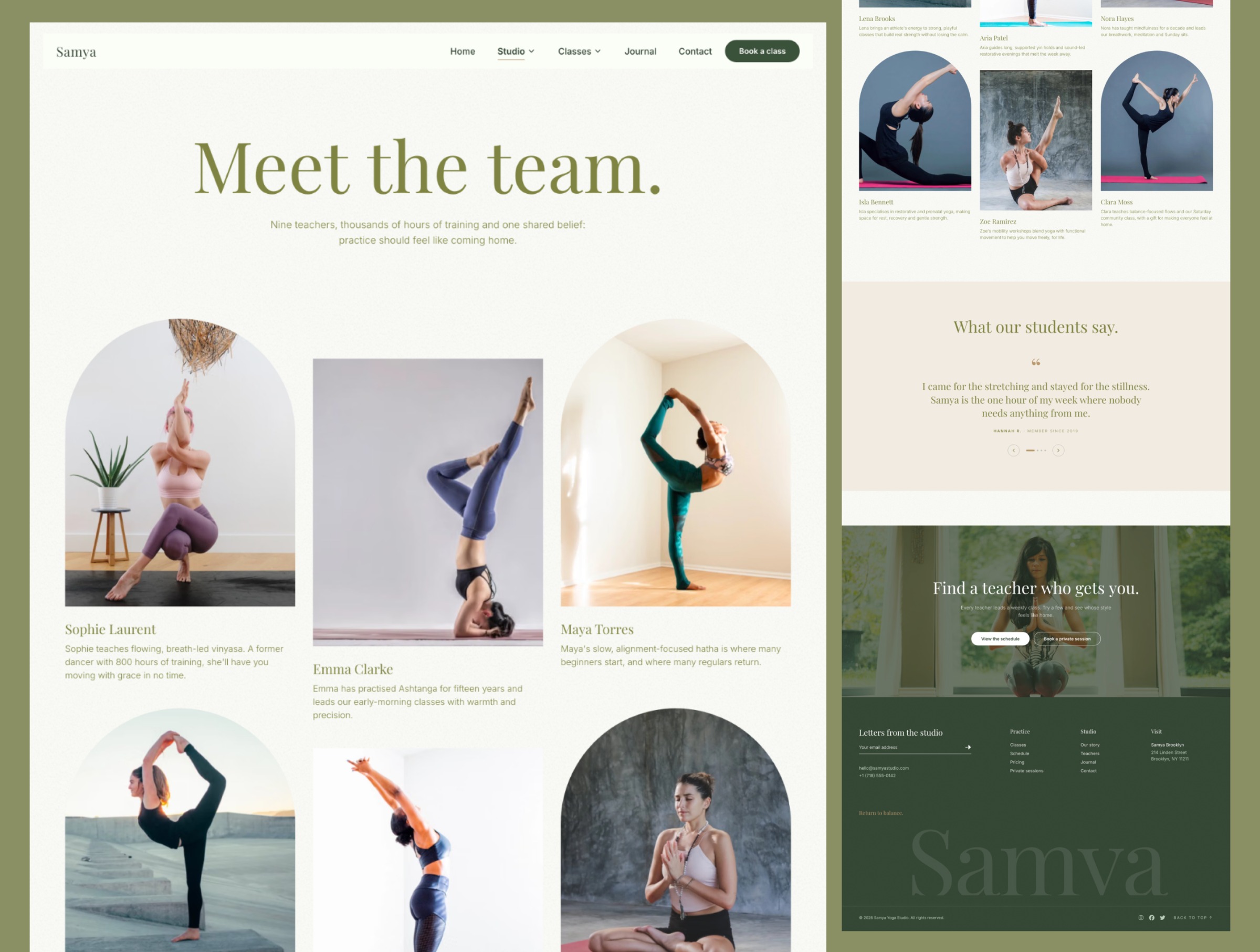 Samya - Yoga Studio Website Template Image 2