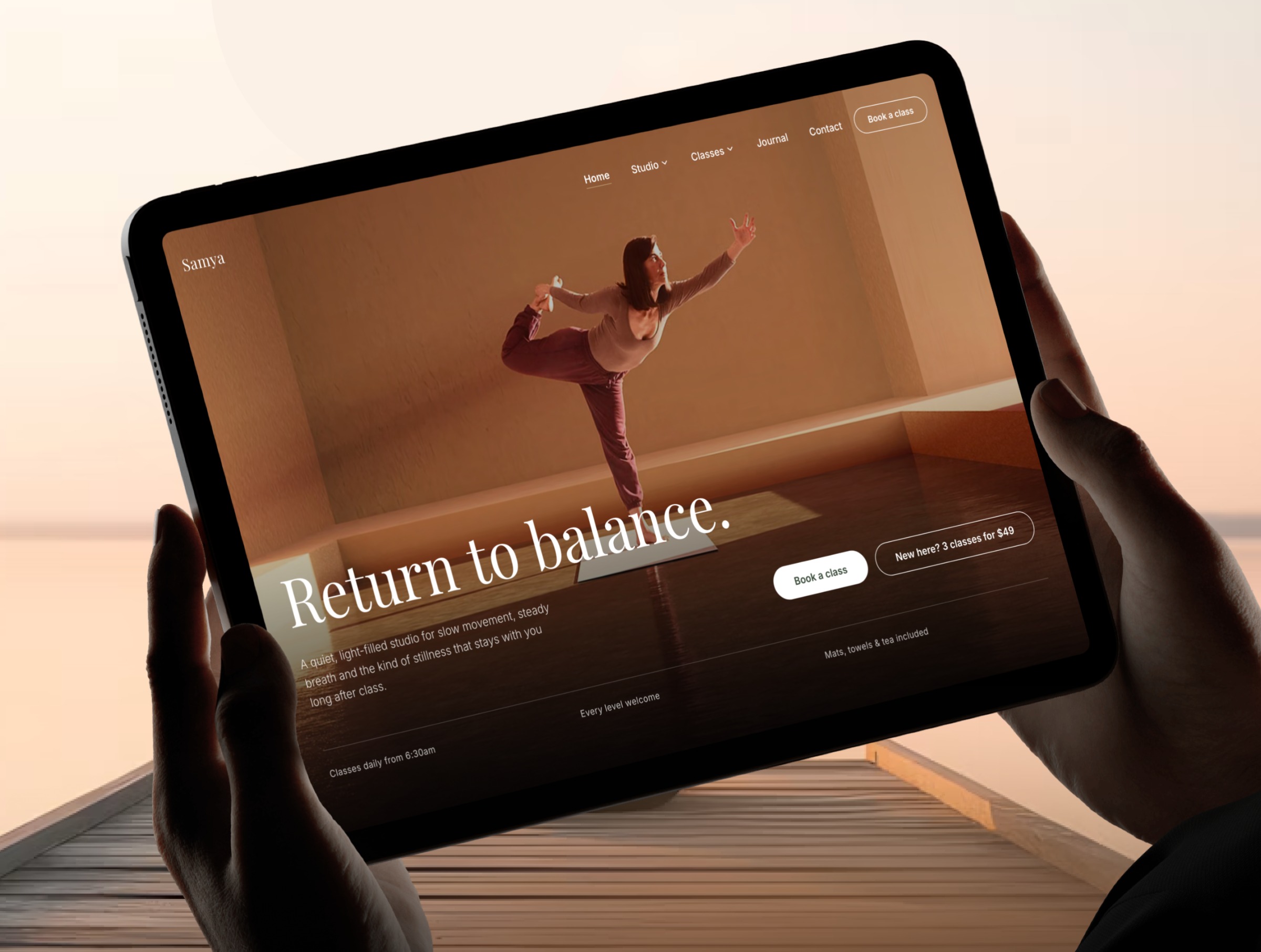 Samya - Yoga Studio Website Template Image 3