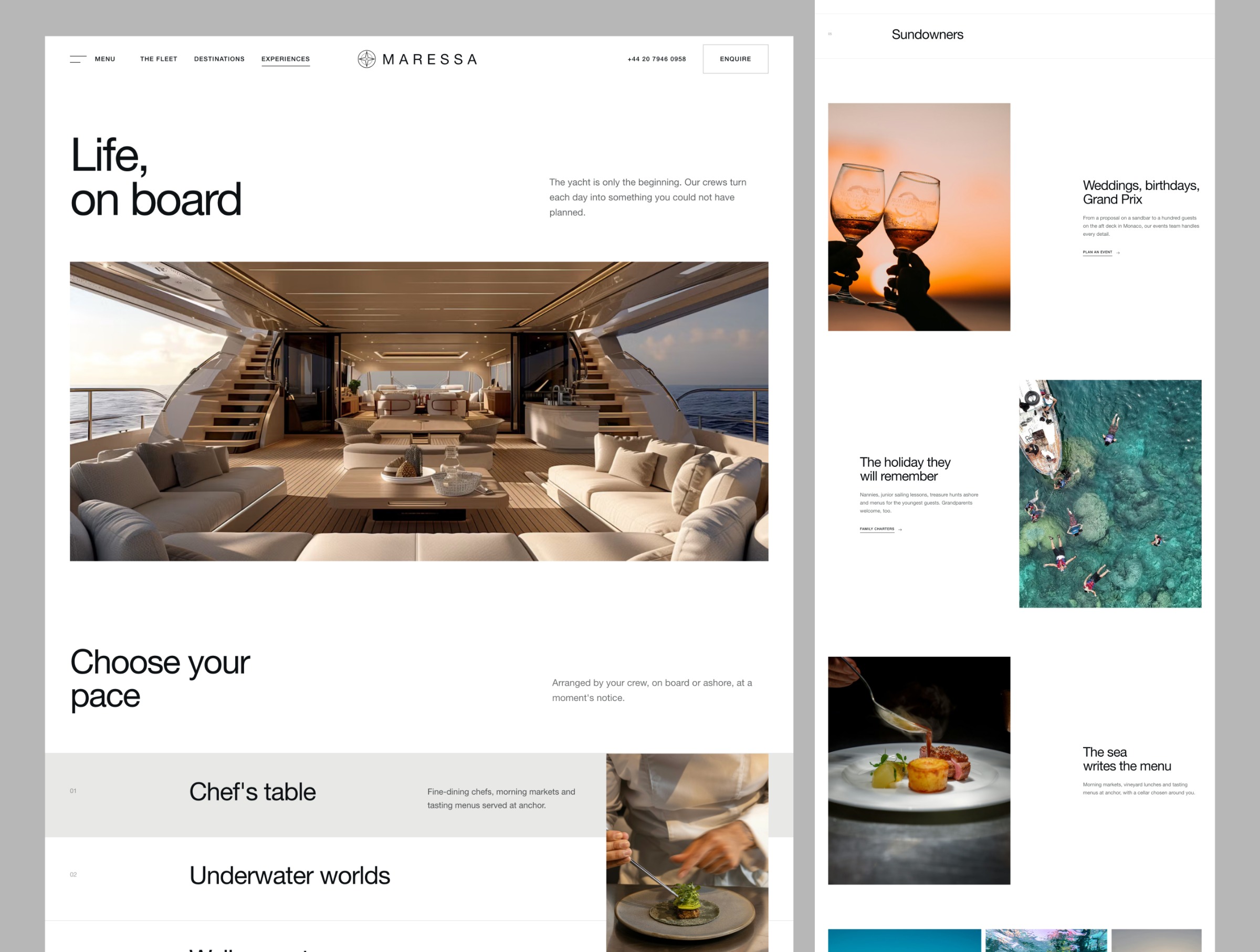 Maressa - Luxury Yacht Charter & Sales Website Template | rayso.studio Image 2