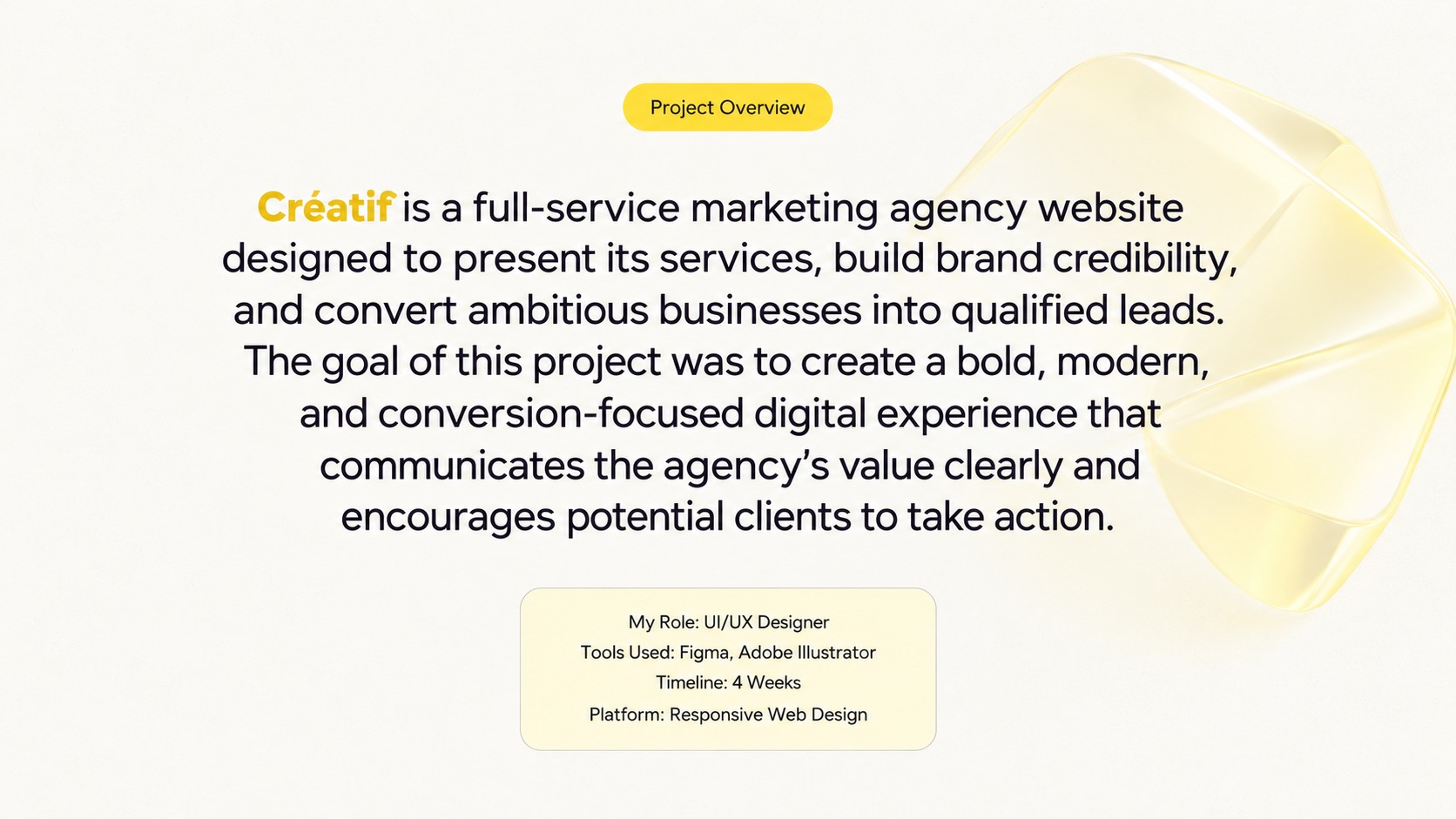 Creatif Agency Website — UI/UX Design by Shimul Parvez Image 0