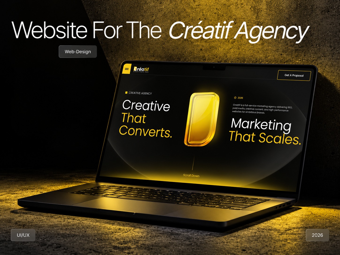 Creatif Agency Website — UI/UX Design by Shimul Parvez Image 1