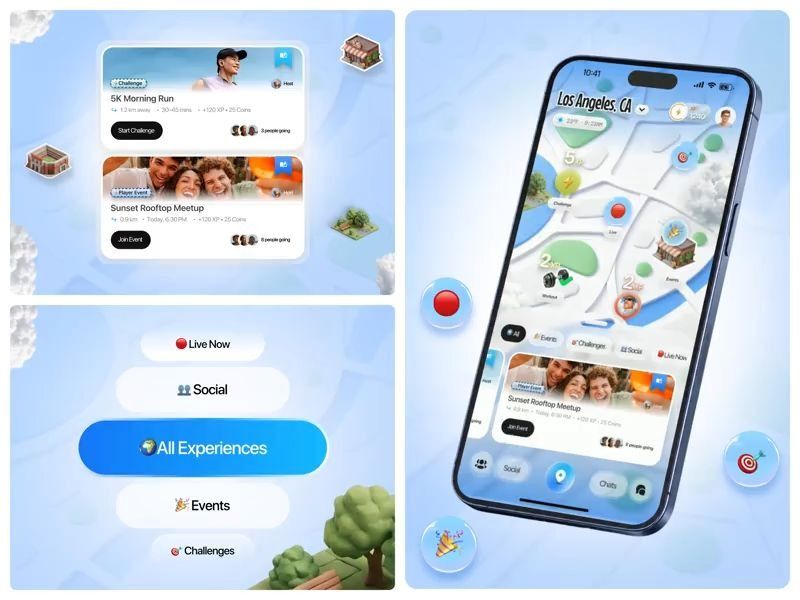 Social Gamification App Design