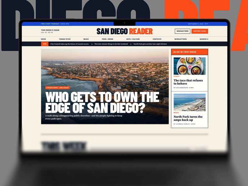 San Diego Reader | Redesign UIUX