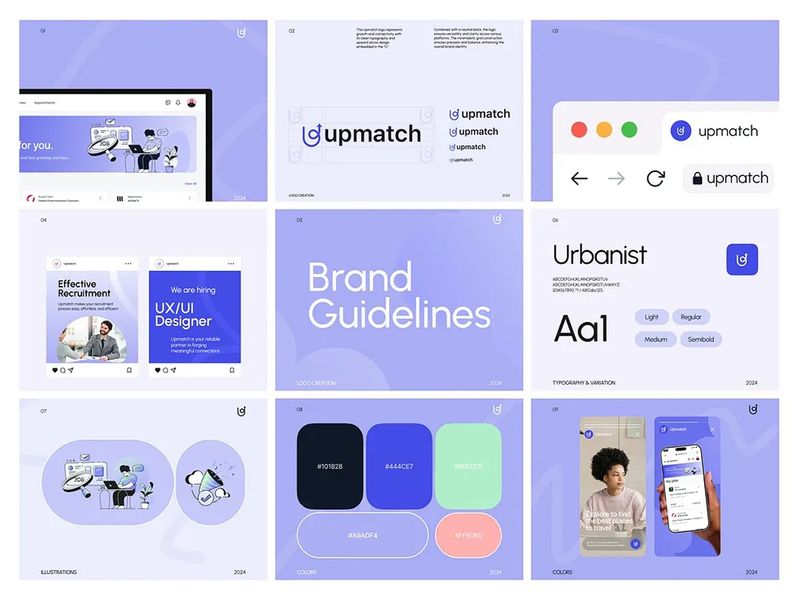 Upmatch - Brand Guidline | Orbix Studio