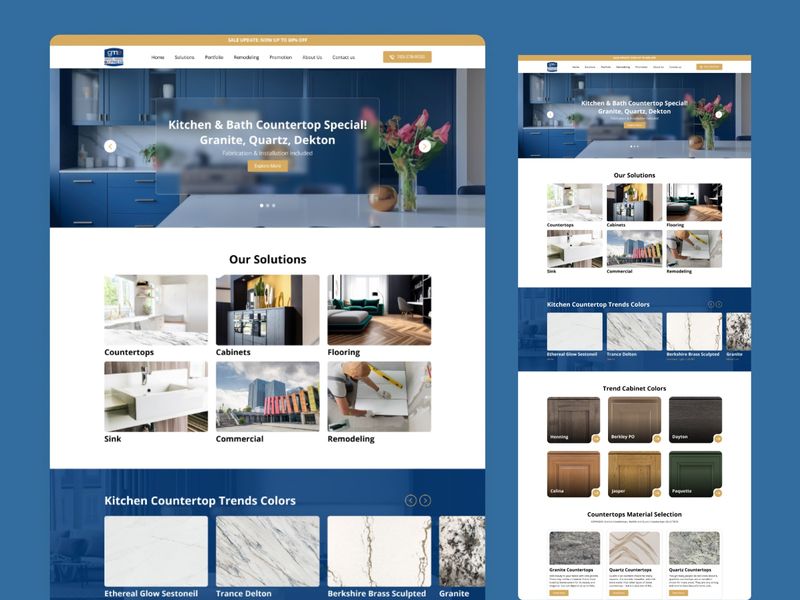 Kitchen & Bath Remodeling Web Design | UI/UX Case Study