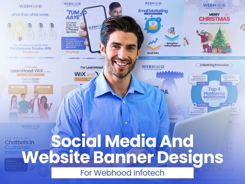 Social Media And Website Banner Design For Webhood