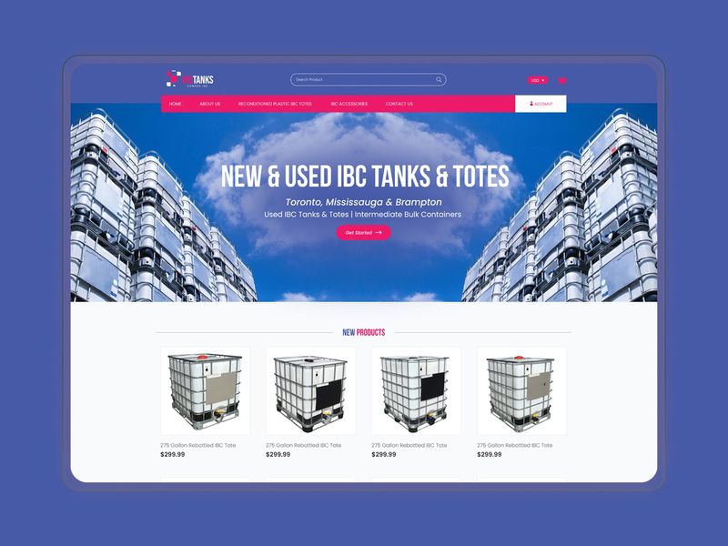 Industrial B2B E-commerce – UI/UX Web Design